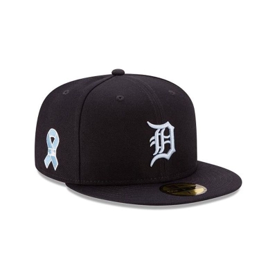 Blue Detroit Tigers Hat - New Era MLB Father's Day 59FIFTY Fitted Caps USA7824903